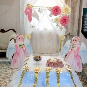 خیمه جایگاه نماز جشن عبادت صورتی