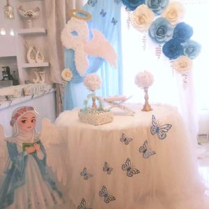 جشن تکلیف آبی همراه ماکت فرشته آبی